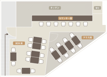 パスタコー　店内図